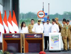Presiden Jokowi Resmikan Jalan Tol di Batu Bara