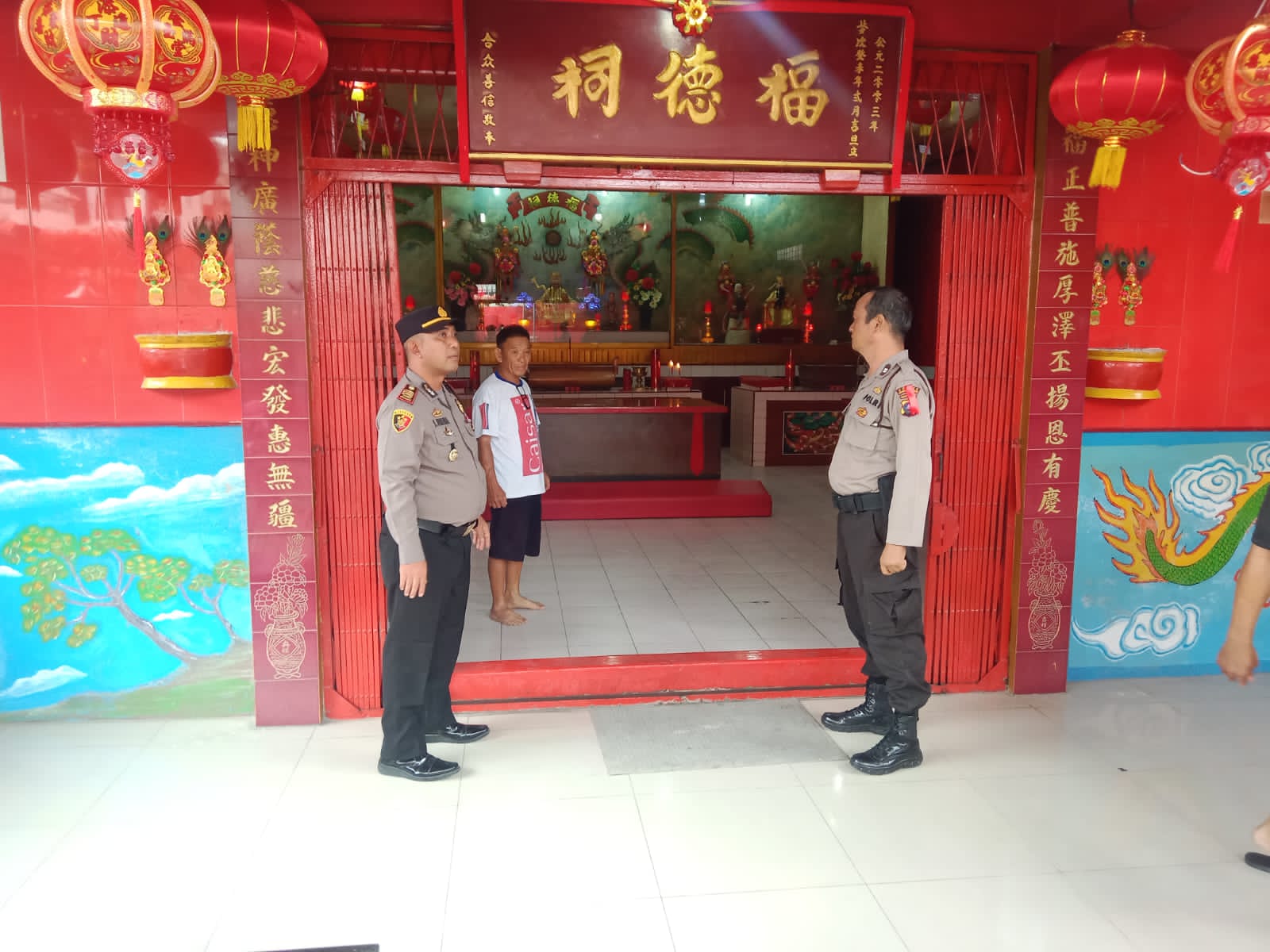 Jelang Imlek, Polres Sergai Cek Keamanan Vihara dan Kelenteng