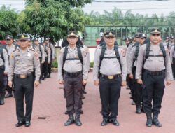 Kapolres Asahan Pimpin Apel Serpas Persiapan Pam TPS