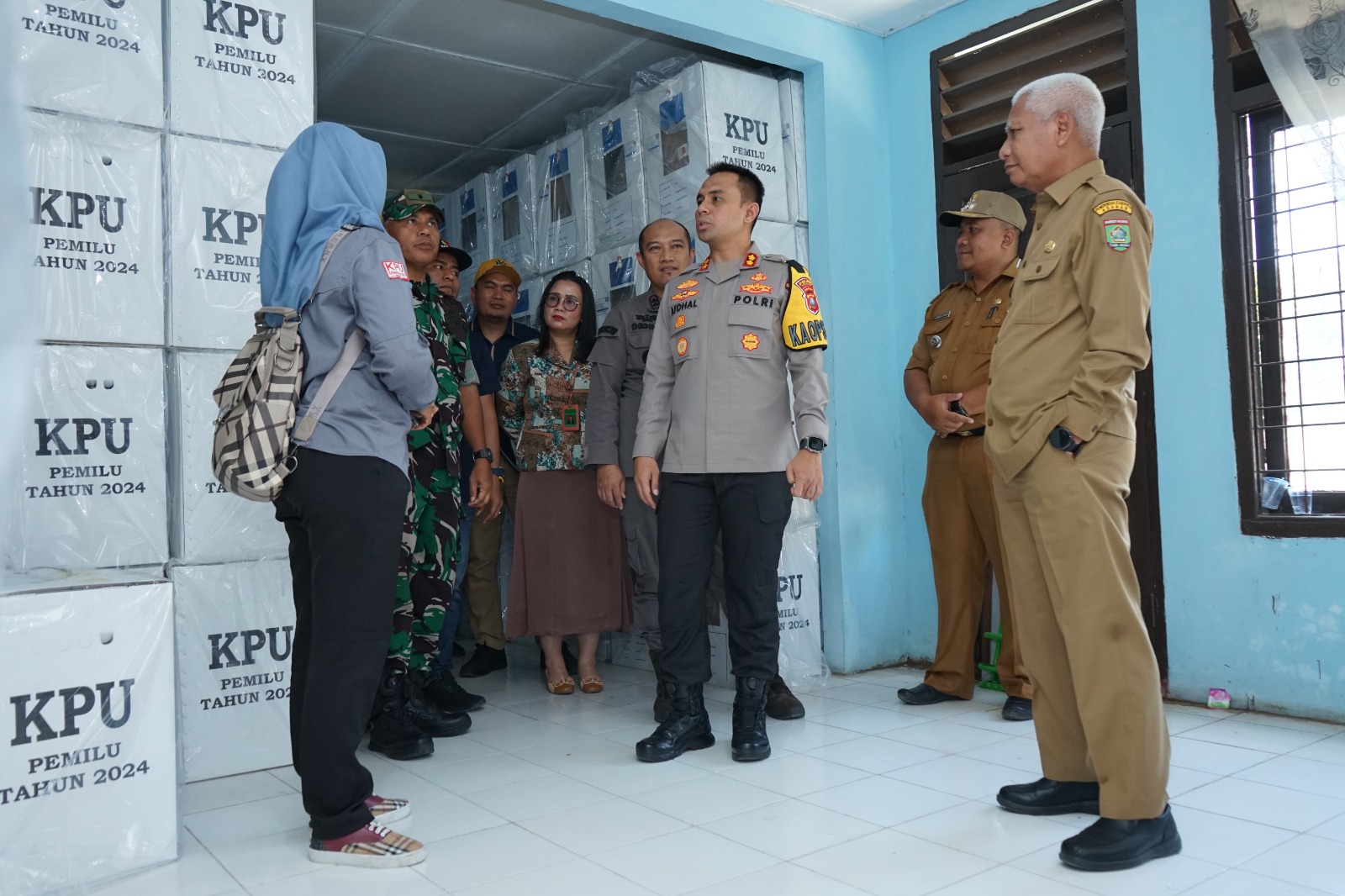 Bupati dan Forkopimda Asahan Tinjau Pendistribusian Logistik Pemilu 2024