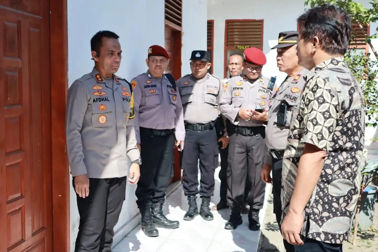 Kapolres Asahan Cek Personel Pam PPK Meranti