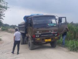Polres Sergai Amankan 3 Truk Pengangkut Pasir