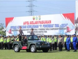 Kapolda Sumut Pimpin Apel Gelar Pasukan Pengamanan F1 PowerBoat 2024