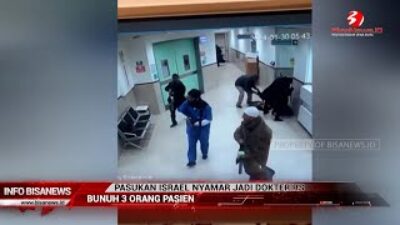 Pasukan Israel Nyamar Jadi Dokter RS, Bunuh 3 Orang Pasien