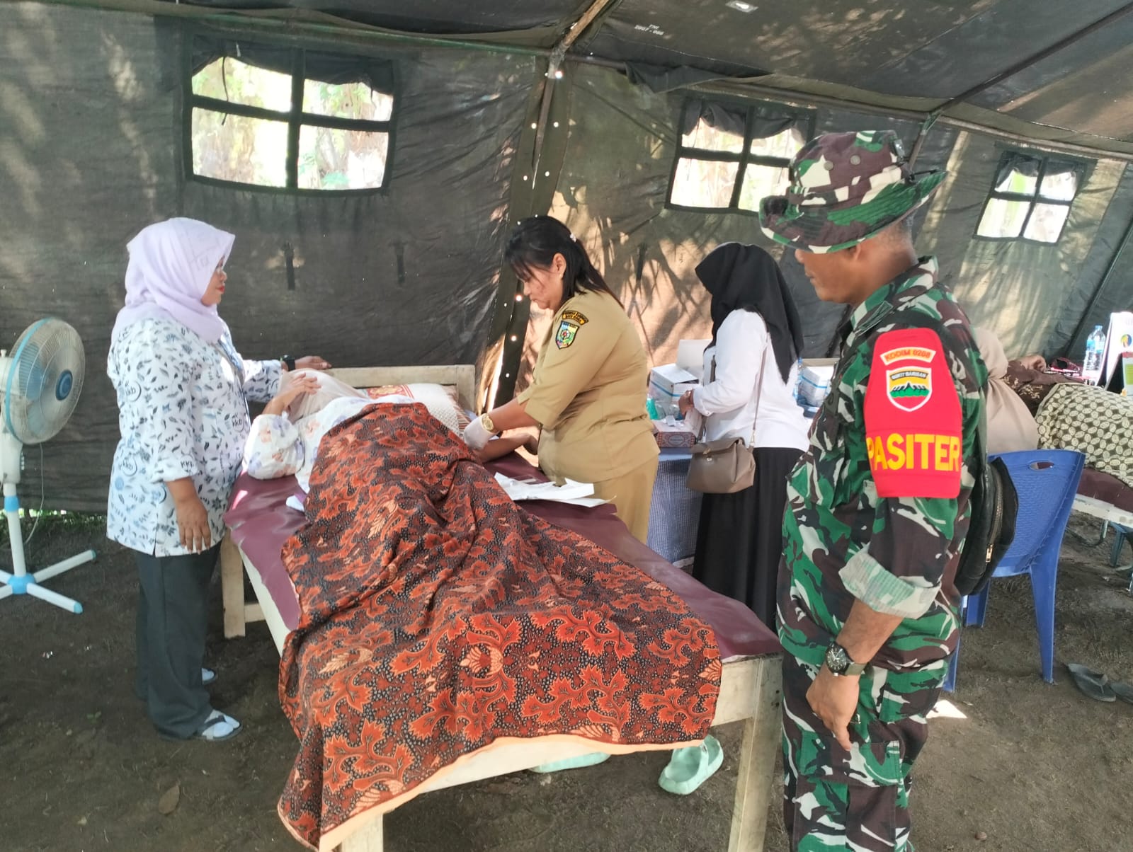 Satgas TMMD 119 Gelar Layanan KB Gratis