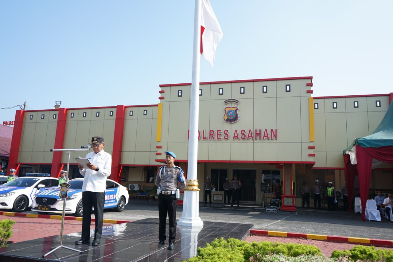 Bupati Asahan Pimpin Apel Gelar Pasukan Operasi Keselamatan Toba 2024 