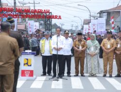 Presiden Jokowi Resmikan Pelaksanaan Inpres Jalan Daerah Sumut
