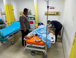 Anggota Polisi dan Warga Alami Cedera Dalam Kecelakaan Sepeda Motor di Simalungun