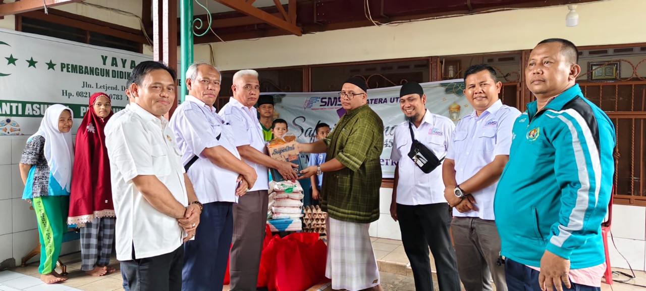 Safari Ramadan 2024, SMSI Sumut Kembali Salurkan Bantuan Pangan ke Panti Asuhan