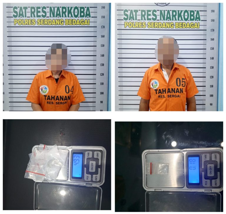 Sat Narkoba Polres Sergai Amankan Abang dan Adik Diduga Pengedar Shabu