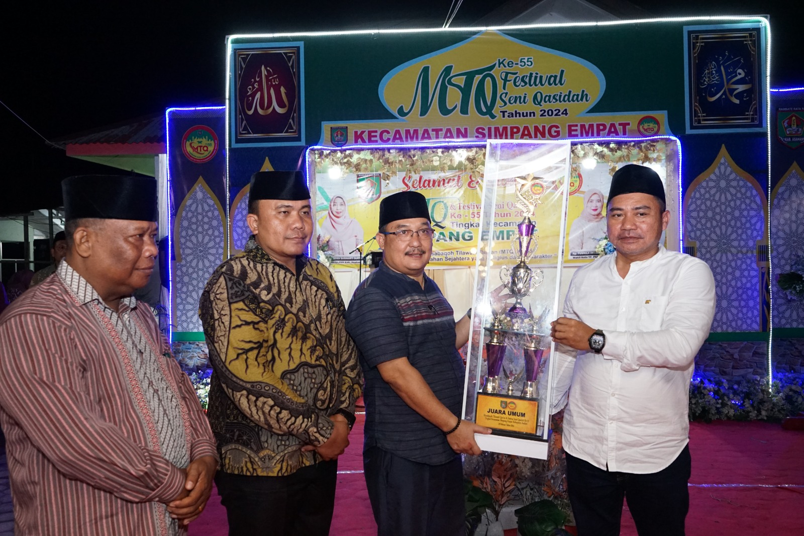 MTQ dan Festival Seni Qasidah ke-55 Kecamatan Simpang Empat Ditutup
