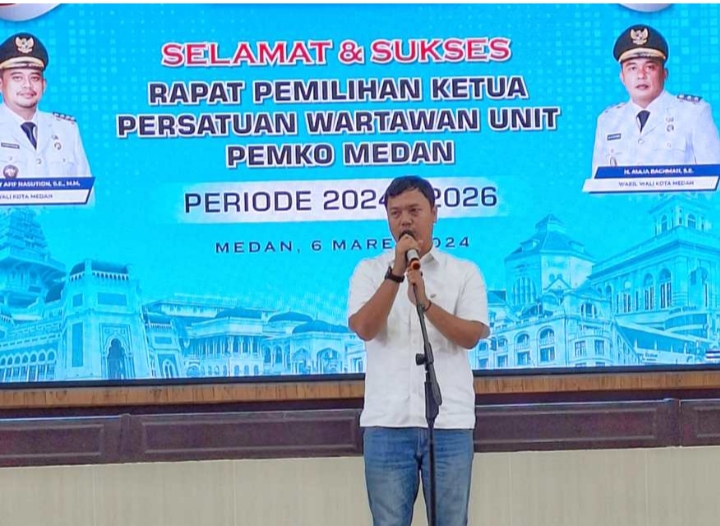 Syaifullah Menangkan Pemilihan Koordinator Wartawan Unit Pemko Medan