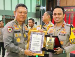 Polres Asahan Terima Penghargaan Peringkat III Pelayanan SPKT Terbaik