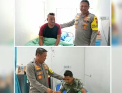 Kapolda Sumut Jenguk Dua Personil Korban Penganiayaan Saat Menangkap Pelaku Narkoba