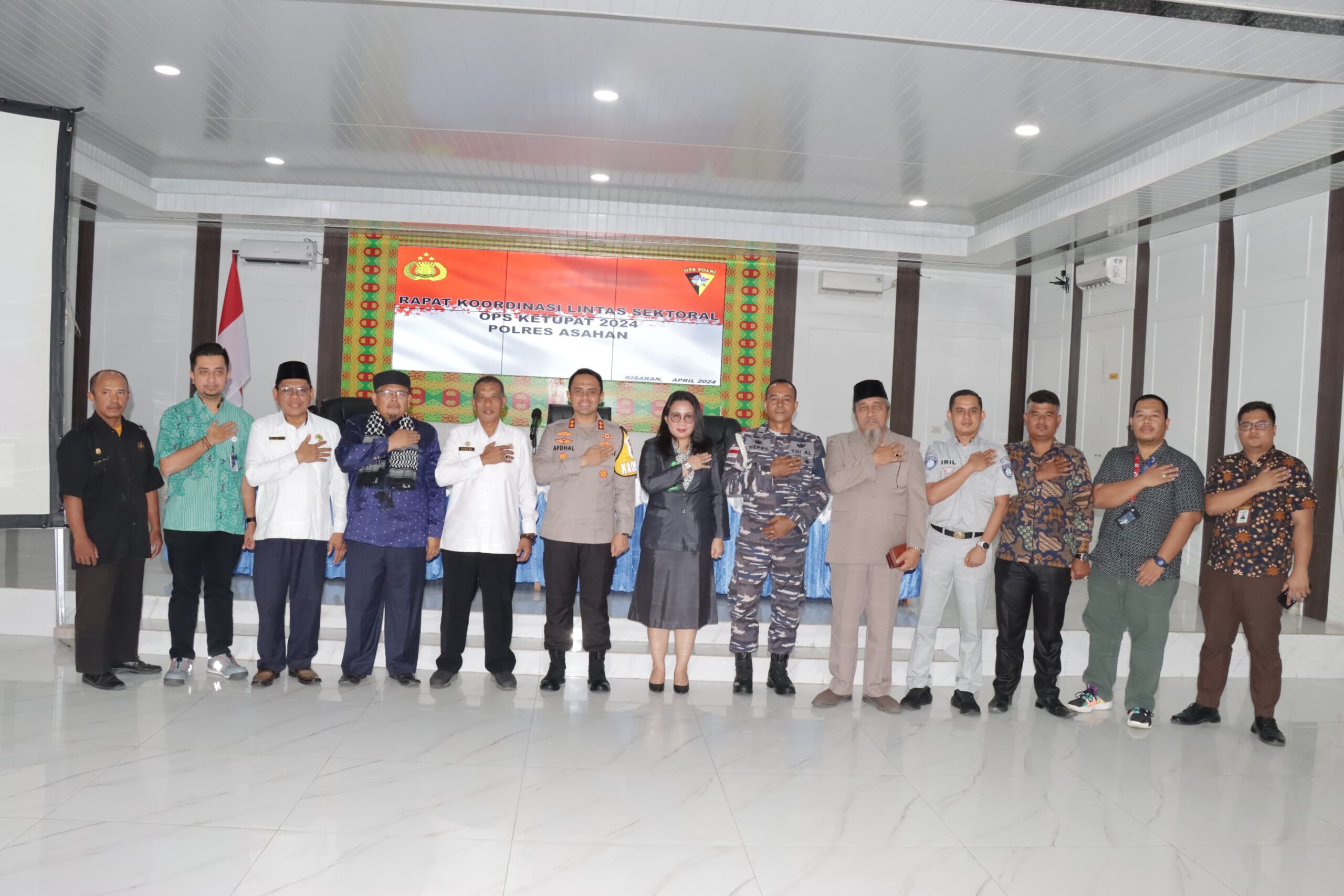 Polres Asahan Gelar Rapat Koordinasi Operasi Ketupat Toba 2024