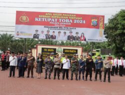 Polres Asahan Laksanakan Apel Gelar Pasukan Operasi Ketupat Toba 2024
