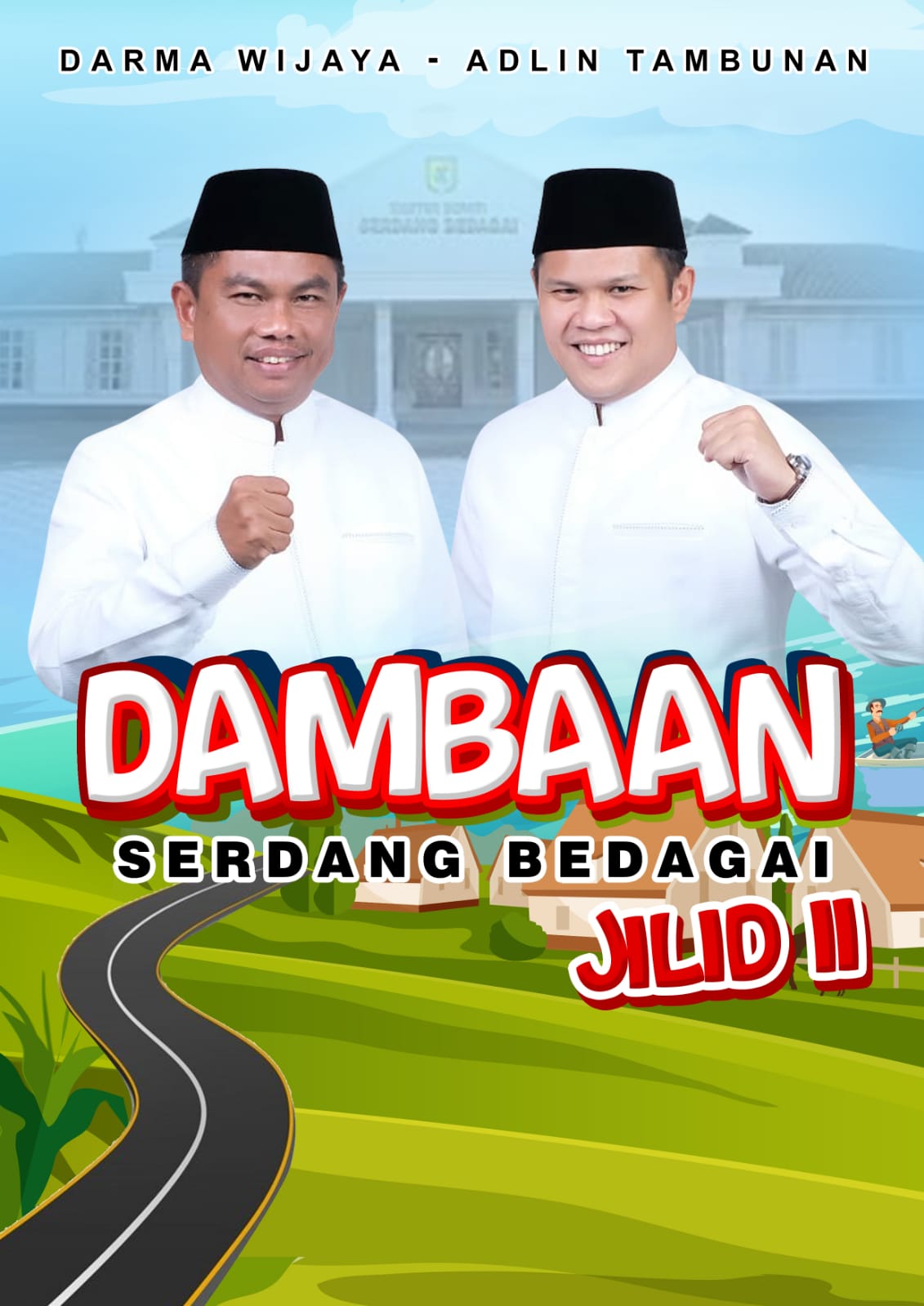 Wiwik dan Adlin Mendaftar Bakal Cabup & Cawabup Sergai 2024-2029
