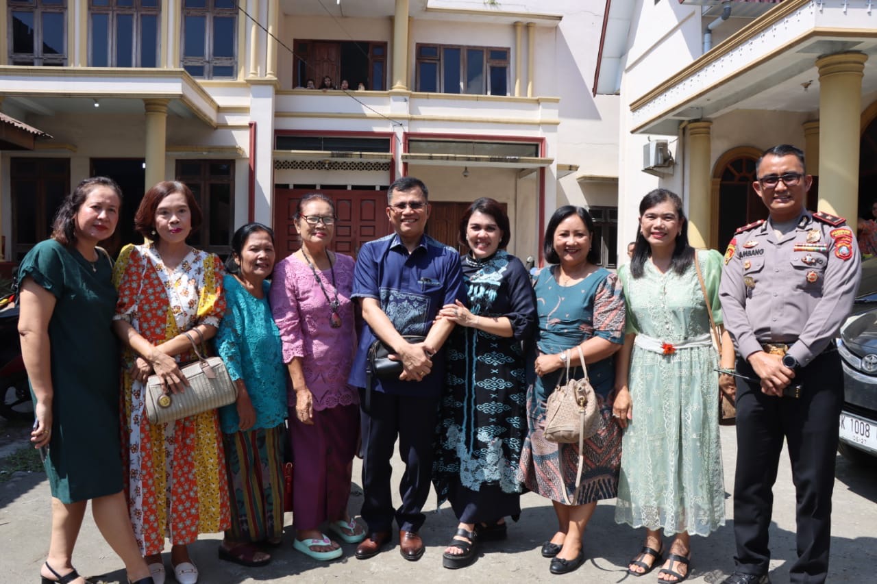 Ini Pesan Kamtibmas Kapolrestabes Medan Saat Safari Ibadah Minggu