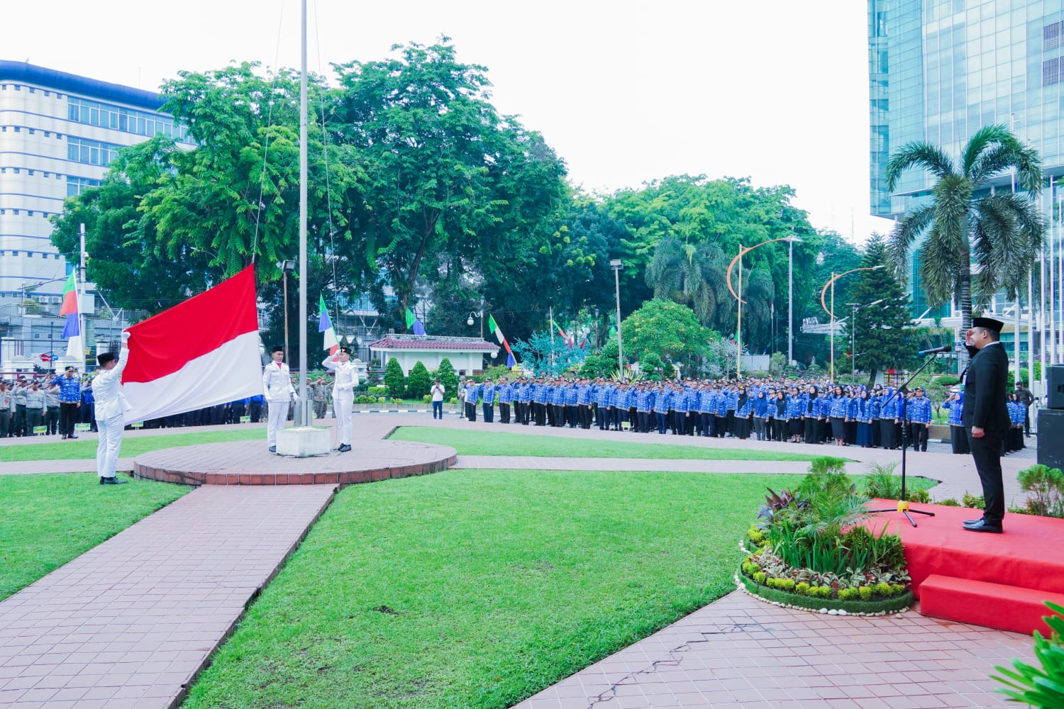 Wali Kota Medan Pimpin Upacara Harkitnas Ke-116