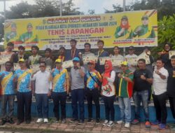 Hendrique Kaban Juara Tunggal Putra Tenis Porkot Medan 2024