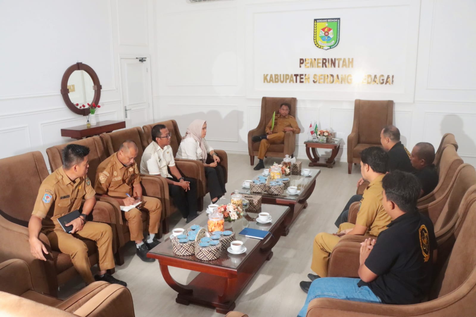 Bupati Sergai Terima Audiensi CV Neutron, Samsat, dan Jasa Raharja