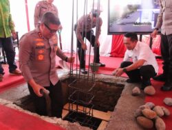 Kapolda Sumut Letakkan Batu Pertama Rehabilitasi Gedung Satlantas Polres Sergai
