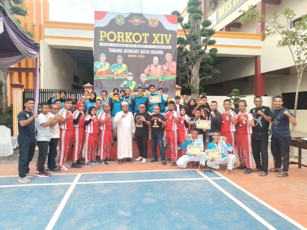 Medan Marelan Juara Umum Cabor Tarung Derajat Porkot 2024