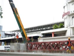 Progres Pembangunan Overpass Jalan Stasiun Mencapai 52 Persen
