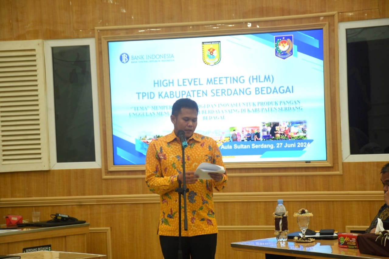 Wabup Sergai Buka High Level Meeting TPID