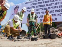 Wali Kota Medan Letakkan Batu Pertama Revitalisasi Pasar Akik