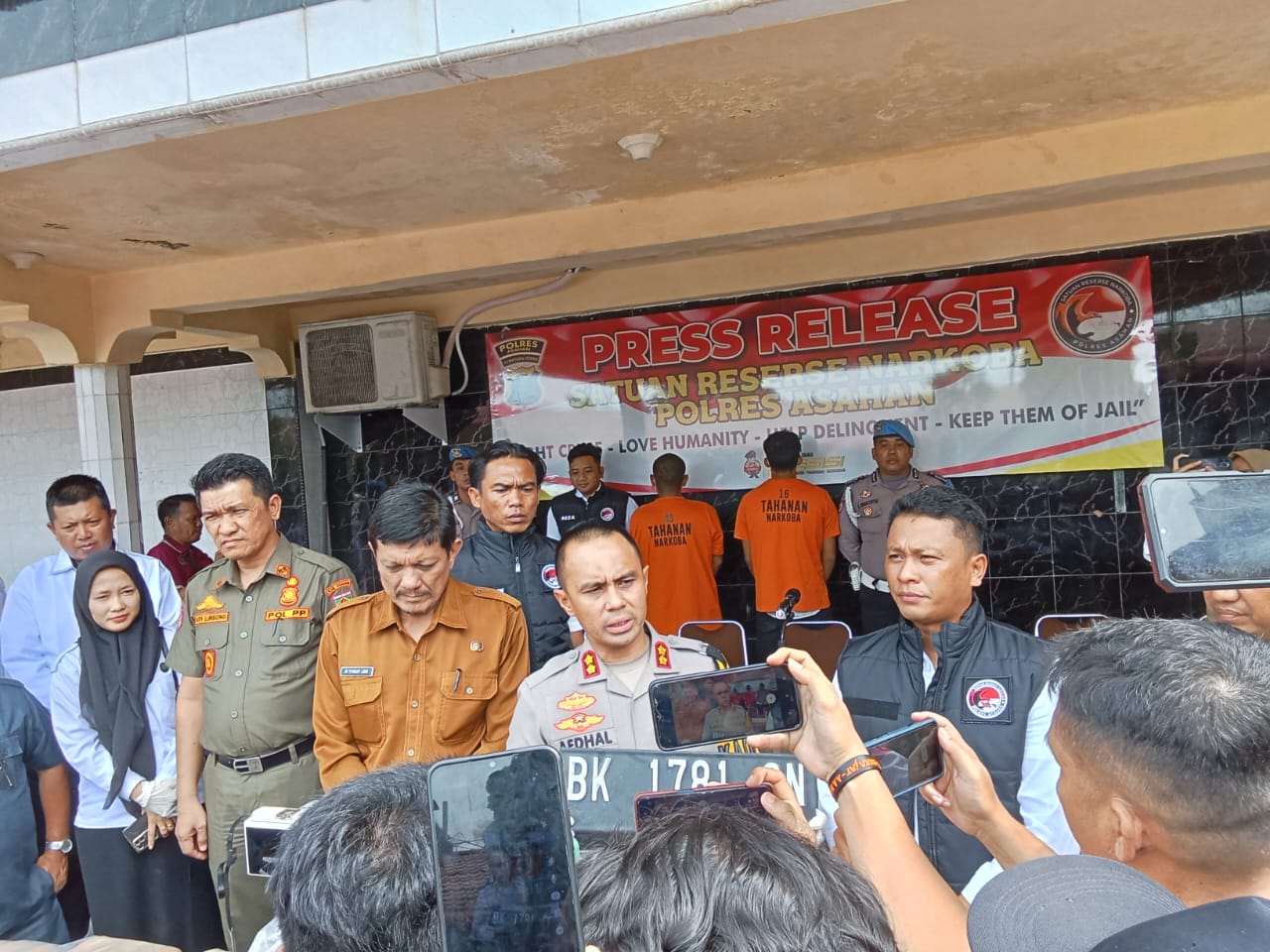 Sat Polairud Polres Asahan ringkus TKI warga Aceh bawa 1 Kg sabu dari Malaysia ke Indonesia