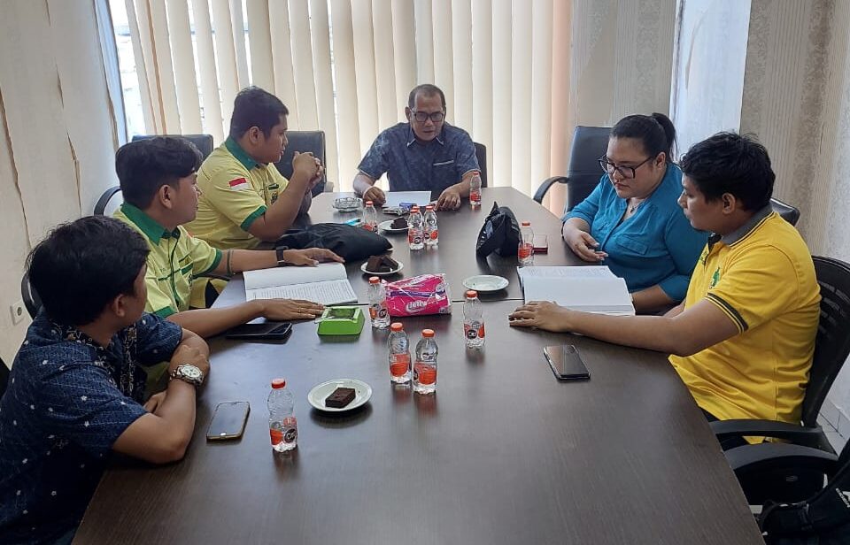 Antonius Devolis Tumanggor Terima Audensi Pengurus Terpilih Pemuda Katolik Komisariat Cabang Kota Medan Periode 2024-2027