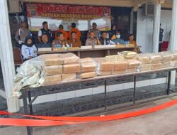 130 Kg Ganja Asal Aceh di Amankan Polres Asahan.