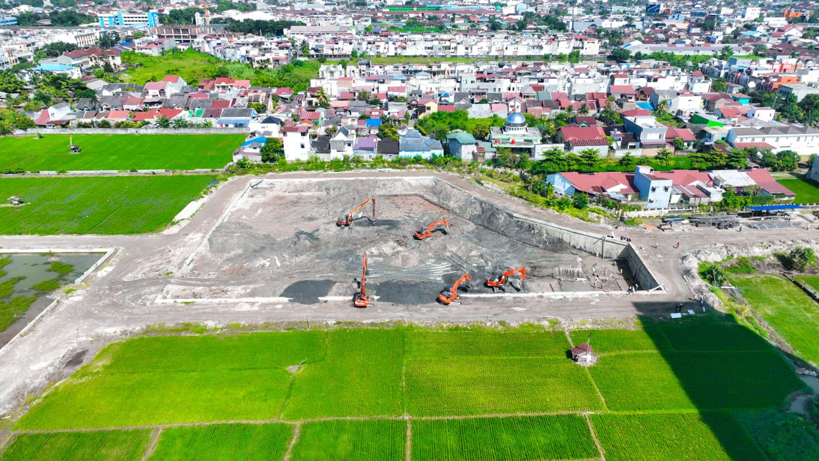 Ditargetkan Siap Oktober 2024, Kolam Retensi Selayang Atasi Tujuh Titik Banjir di Medan