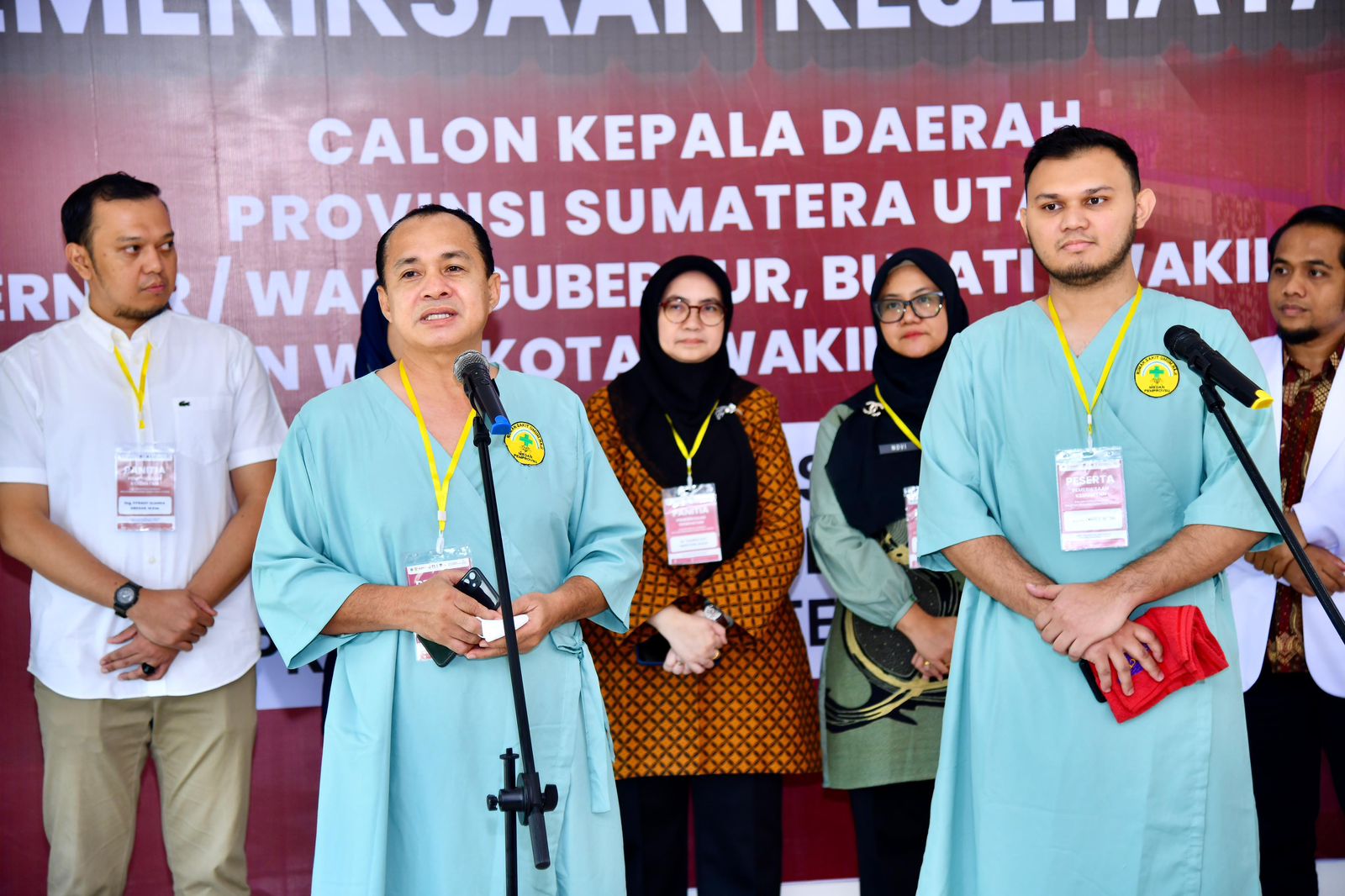 Pilkada Batu Bara: Zahir-Aslam Jalani Pemeriksaan Kesehatan