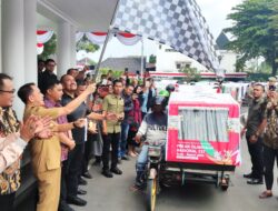 Jelang PON 2024, Aulia Rahman Bersama Pj Gubernur Sumut Lepas 550 Becak Duta PON 2024