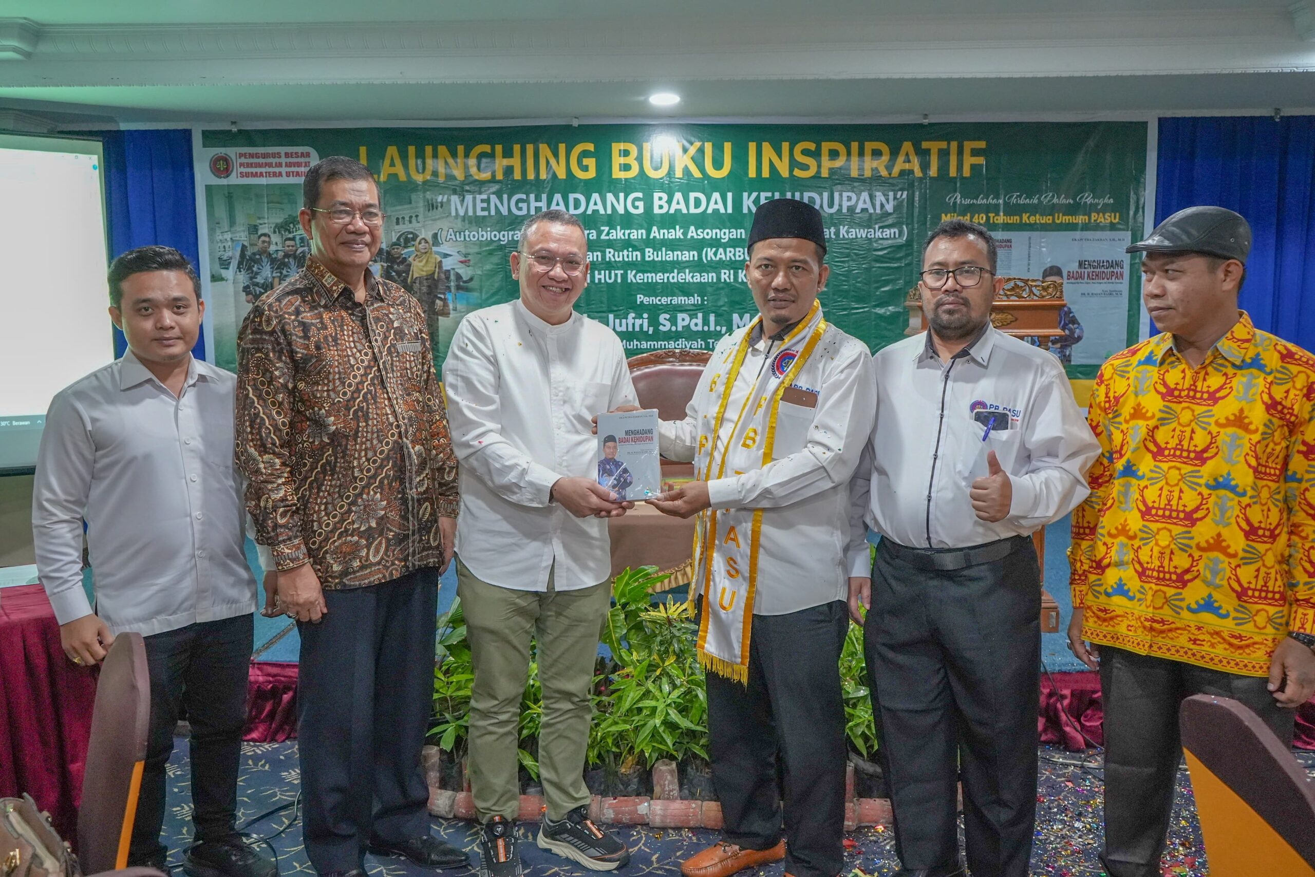 Pemko Medan Apresiasi Launching Buku Inspiratif Menghadang Badai Kehidupan