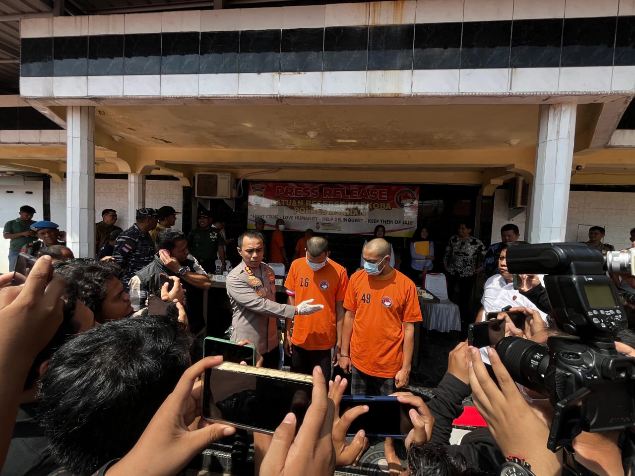 Polres Asahan Amankan 13 Kg sabu beserta 2 tersangka