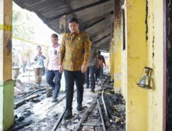 Tinjau SMPN 20 yang Terbakar, Bobby Nasution Minta Dinas Perkim Cikataru Segera Perbaiki