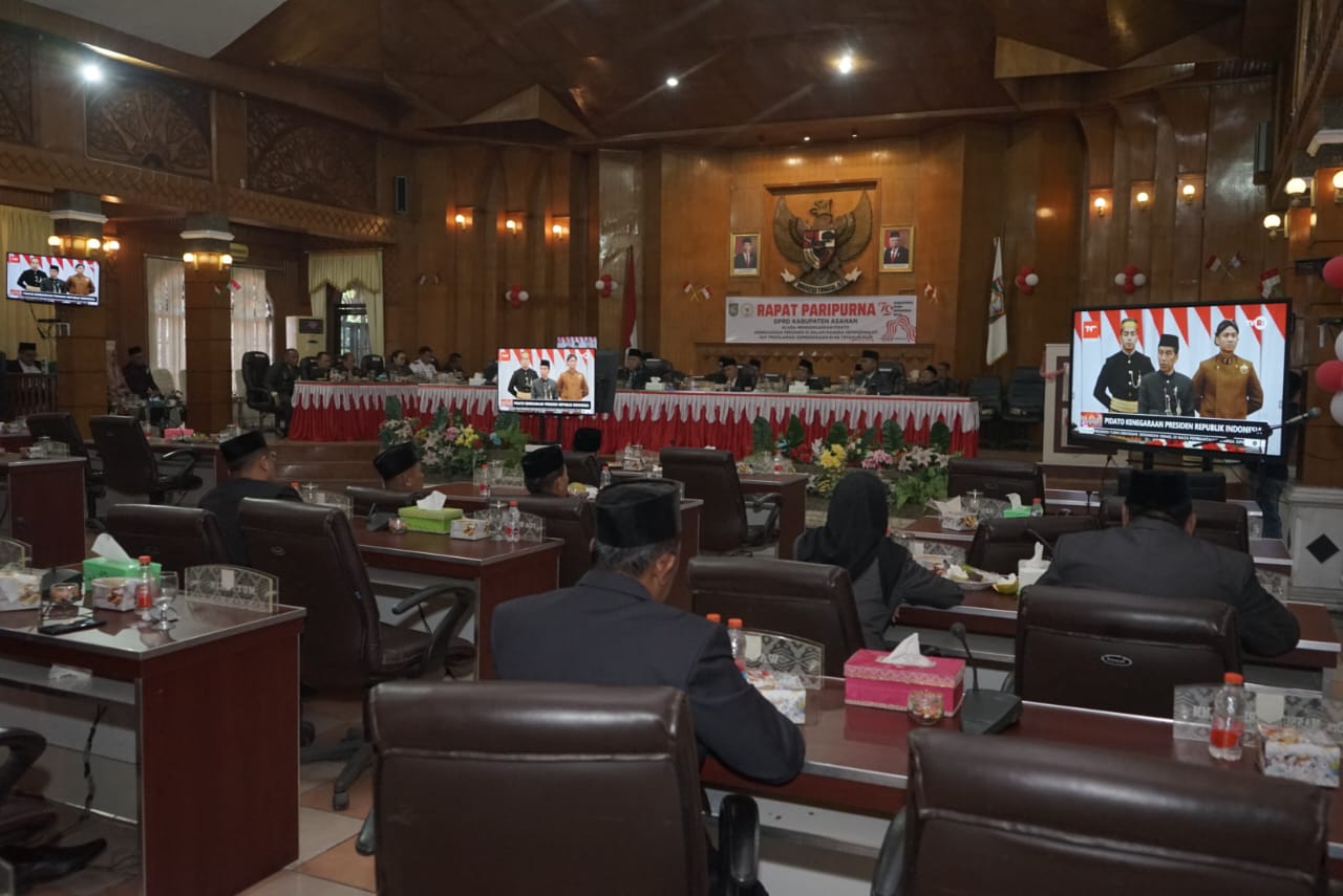 Bupati Asahan Dengarkan Pidato Kenegaraan Presiden RI