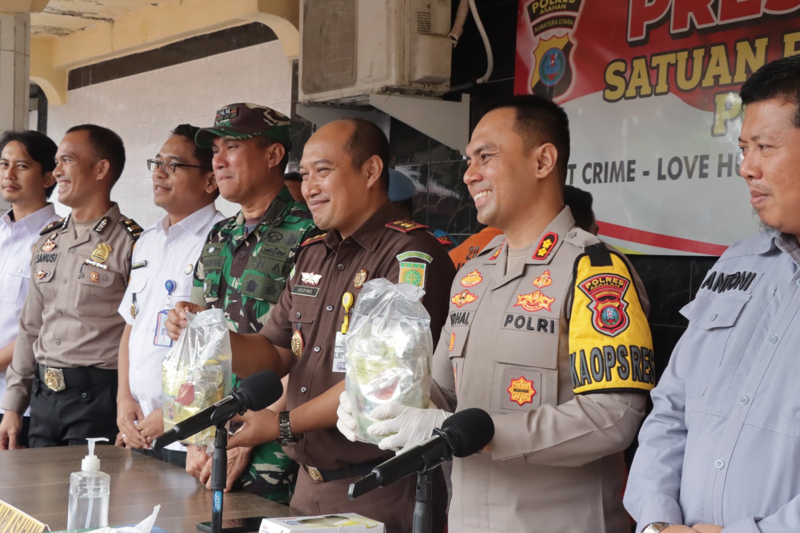 Polres Asahan Ungkap 2 Kasus Narkotika jenis sabu 4 jadi tersangka