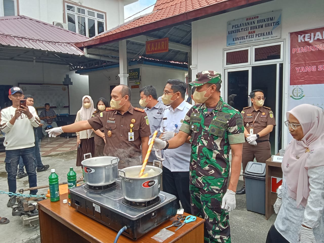 Kejaksaan Negeri Asahan melakukan pemusnahan Barang Bukti Priode 8 Juni Sampai dengan 28 Agustus 2024