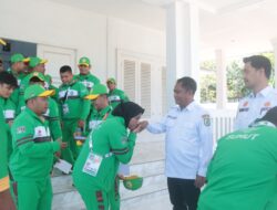 Bupati Sergai Lepas Tim Atlet Gulat Kontingen Sumut untuk PON XXI