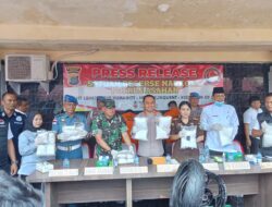 Polres Asahan Gagalkan Penyeludupan 8 kg Sabu sabu di letak dalam ban sepeda Motor Asal Malaysia.