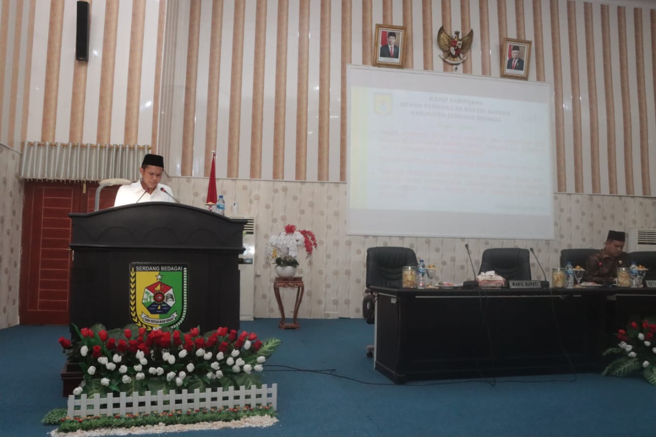 Pemkab Sergai Sampaikan Jawaban Pemerintah atas Pandangan Fraksi DPRD Terkait Dua Ranperda