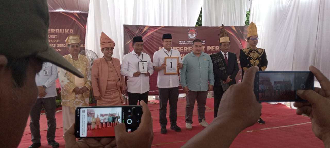 KPU Sergai Gelar Rapat Pleno Terbuka, Paslon DAMBAAN Resmi Dapat Nomor Urut 1
