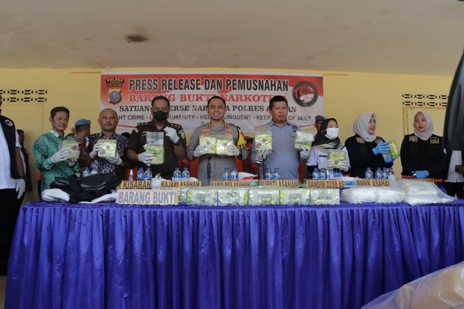 Polres Asahan Ungkap Kasus 28 Kg Narkotika Jenis Sabu-Sabu