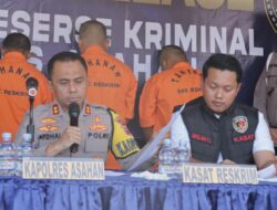Satuan Reserse Kriminal Polres Asahan Ungkap Beberapa Kasus Kriminal