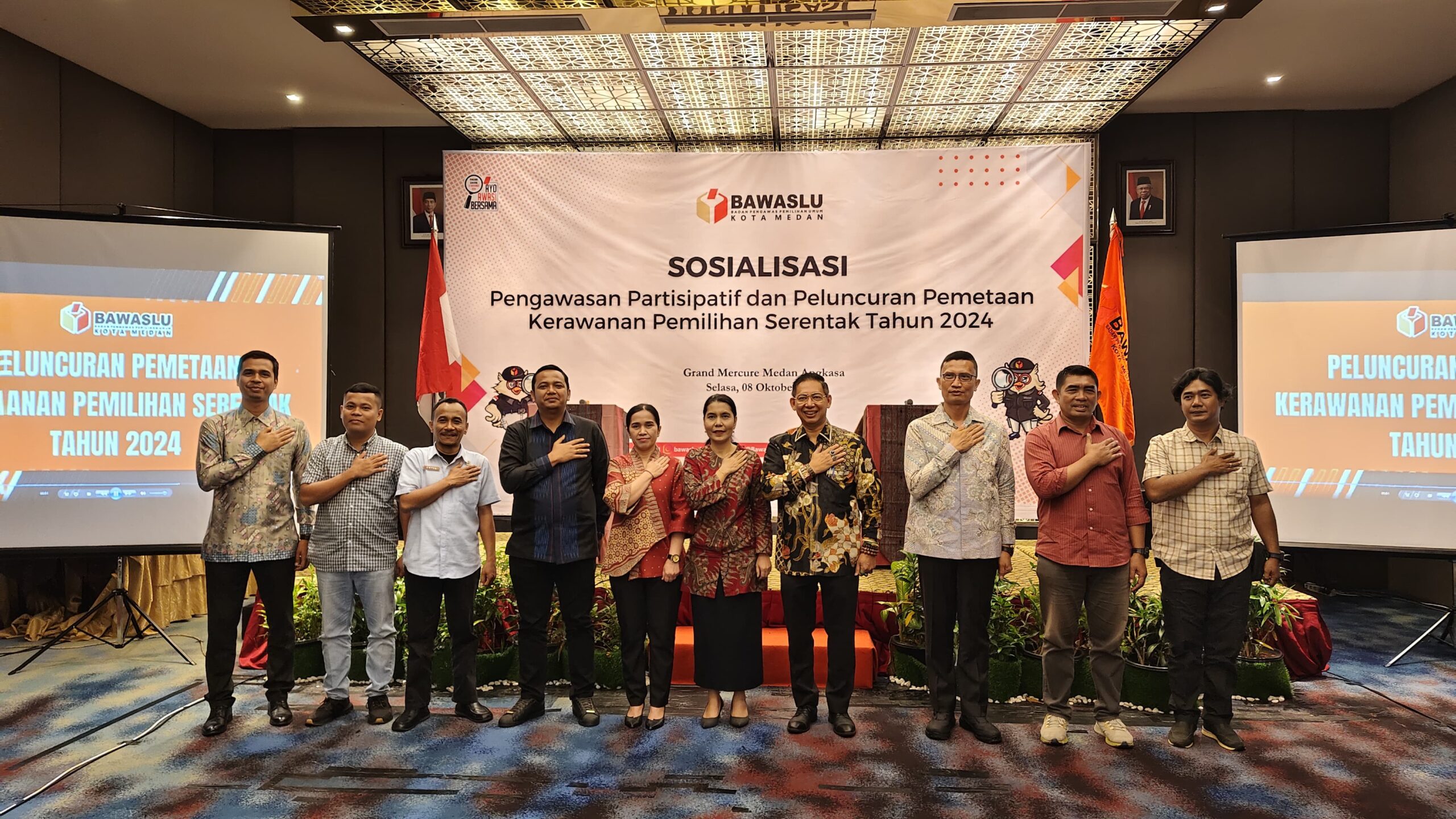 Hadiri Acara Bawaslu Kota Medan, Wong Chun Sen Katakan ASN Selaku Penyelenggara dan TNI- Polri Diminta Netral