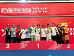M Rizki Antar Para Taekwondo Sumut Juara Umum Peparnas XVII 2024